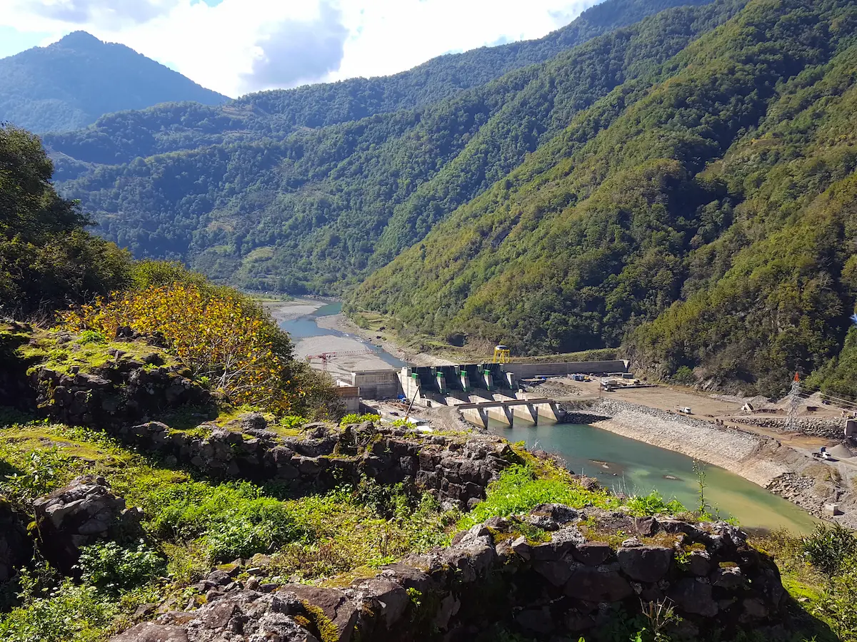 Aussicht von der Festung Gvara im Machakhela-Tal