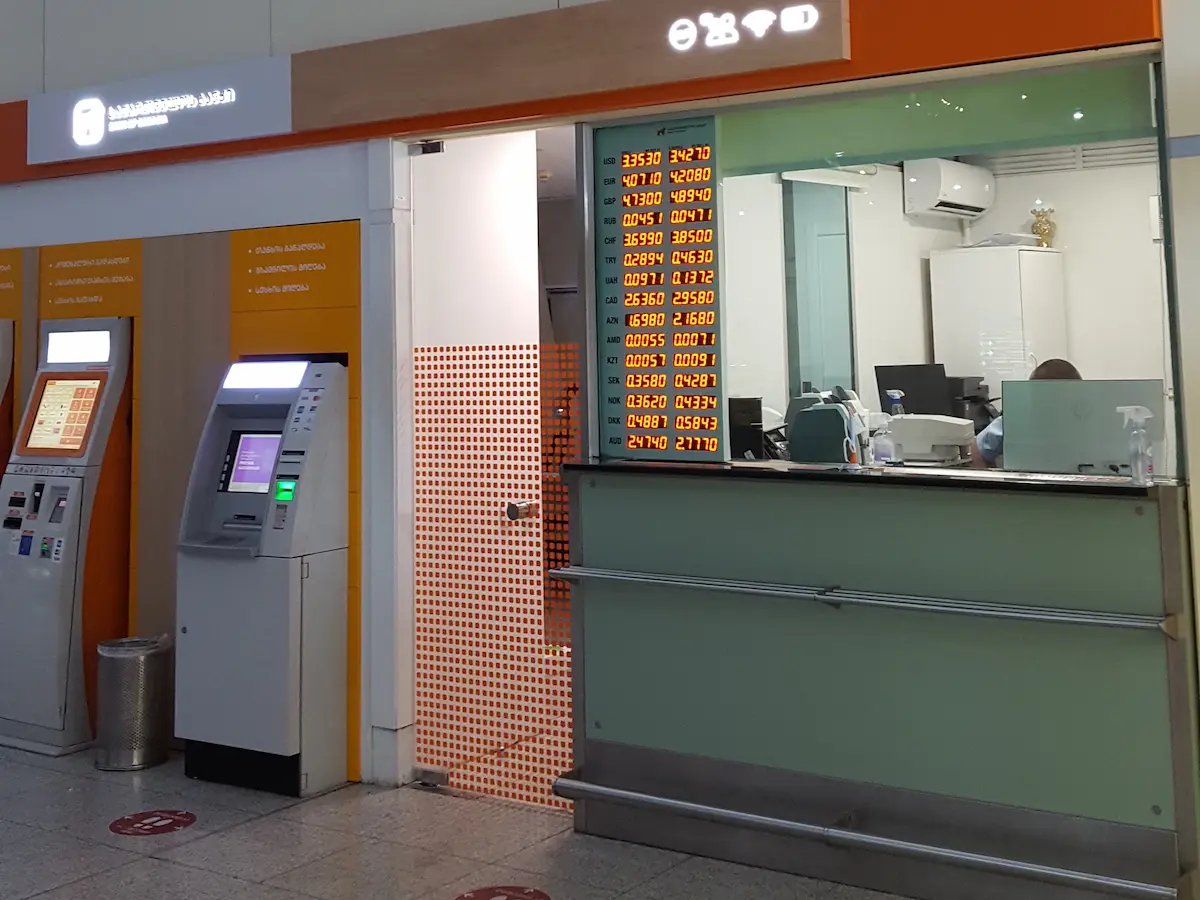 Geldautomaten Flughafen Tiflis