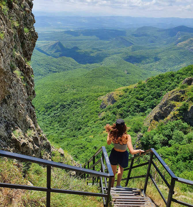 Treppen an der Festung von Kodjori