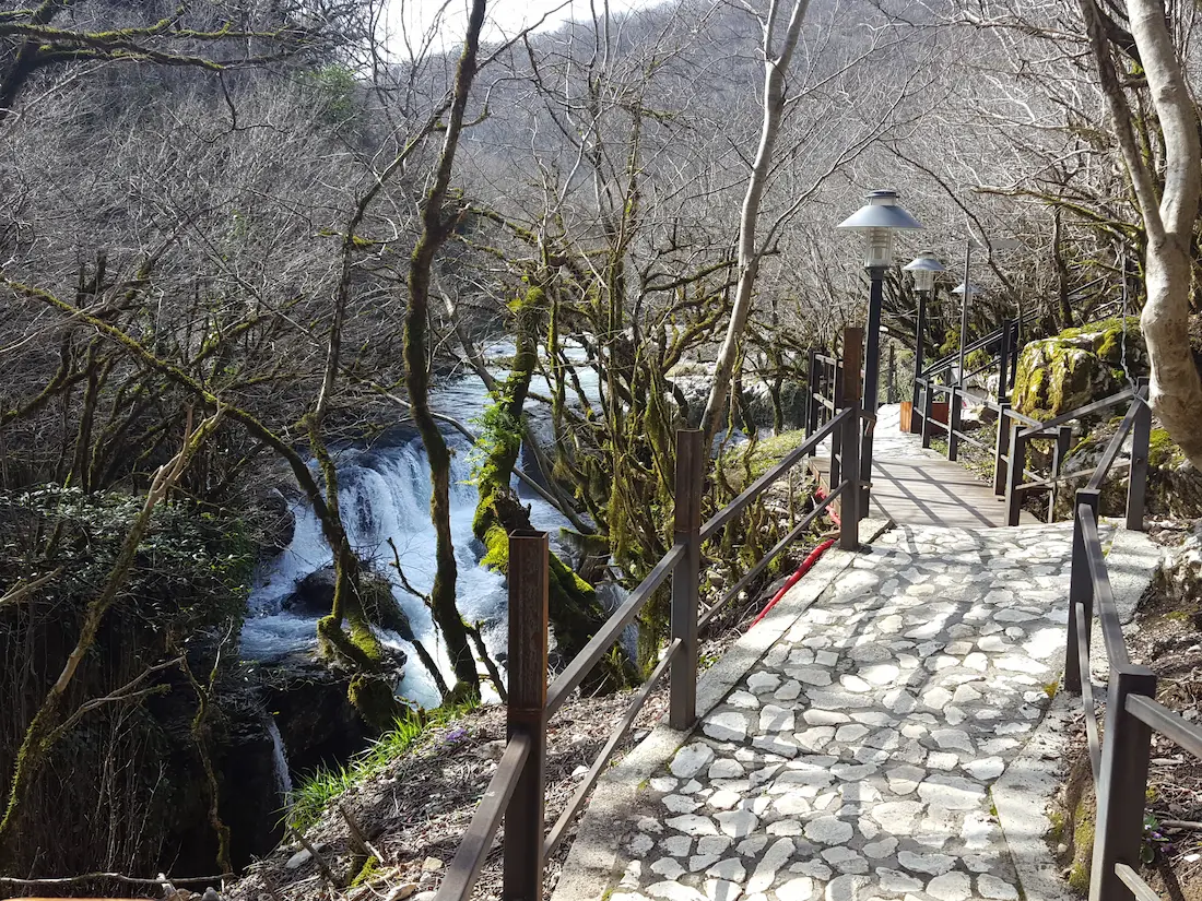 Martvili Canyon Aussichtspunkt Weg oben Schlucht Georgien