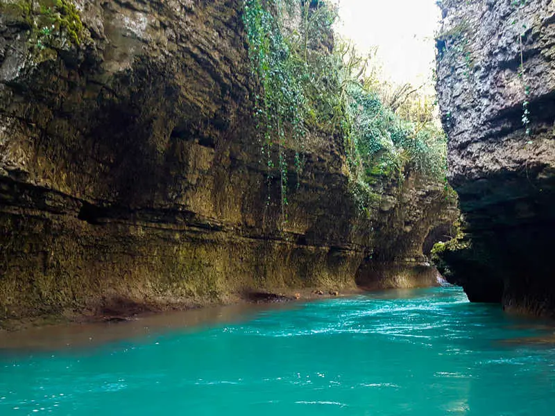 Martvili Canyon Georgien Boot Fluss