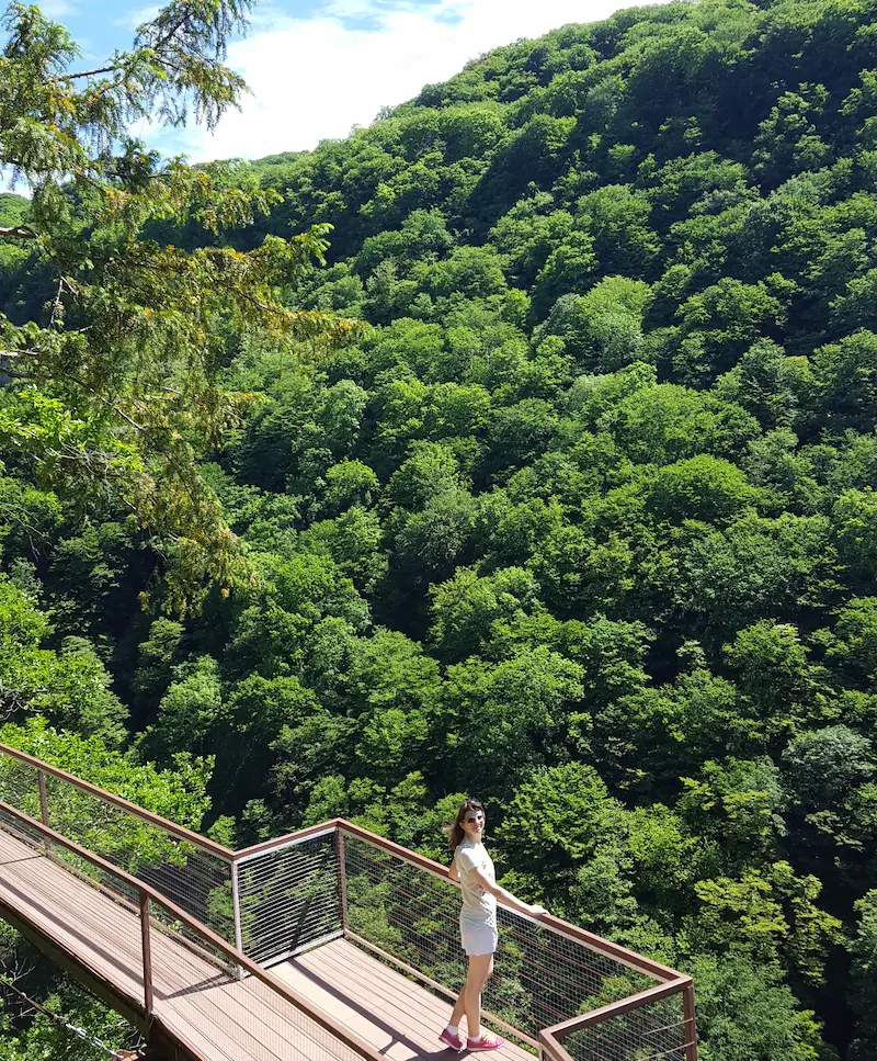 okatse canyon hängebrücke georgia