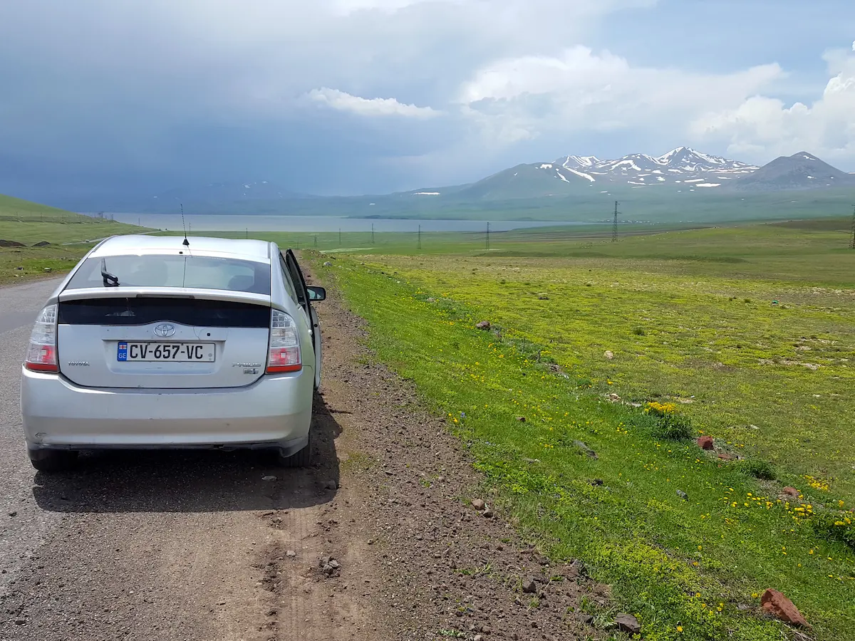 Paravani See auf der Südroute nach Vardzia