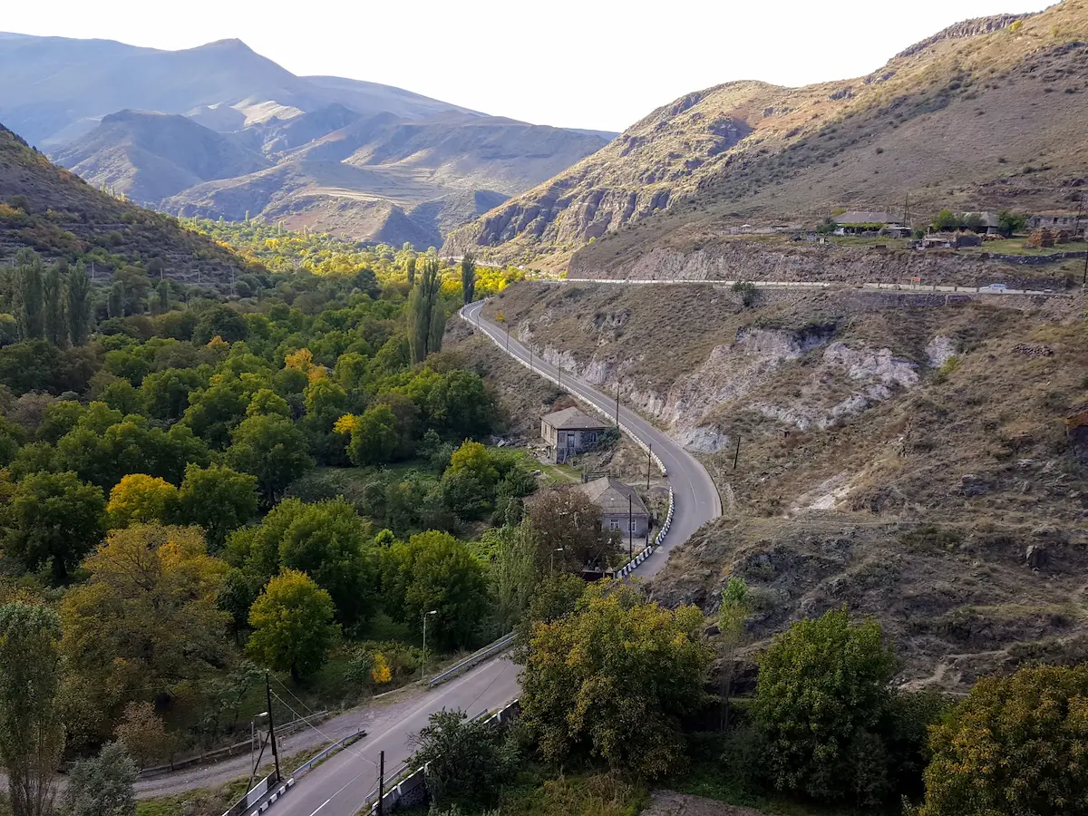 Straße zwischen Borjomi und Vardzia